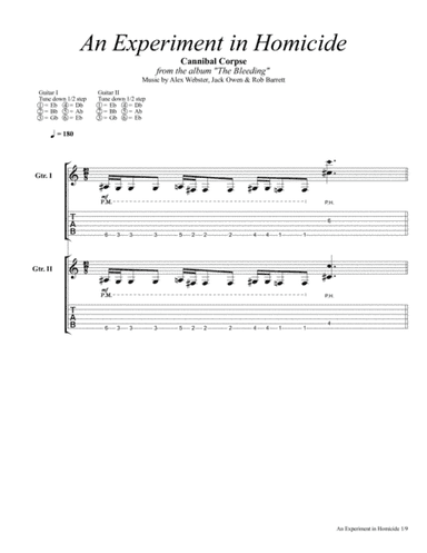 An Experiment In Homicide (arr. Angel V. Fortiz)