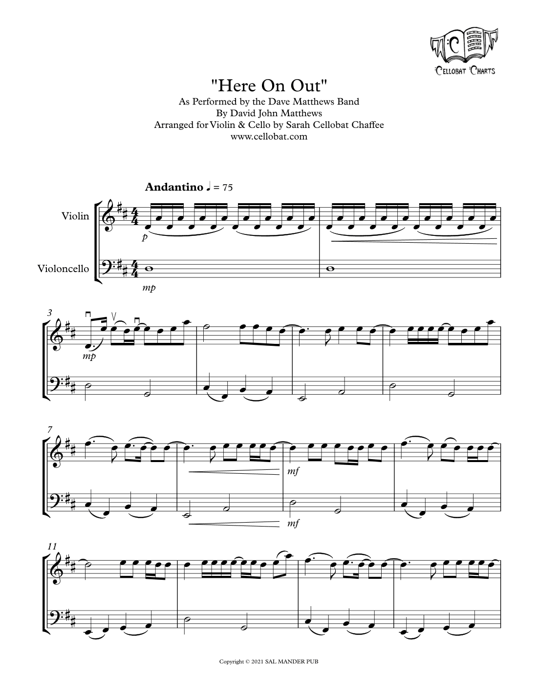Here On Out (arr. Sarah Cellobat Chaffee)