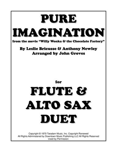 Pure Imagination (arr. John Groves)