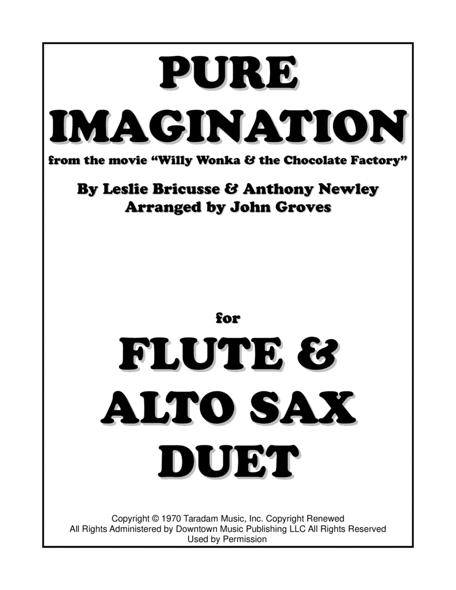 Pure Imagination (arr. John Groves)