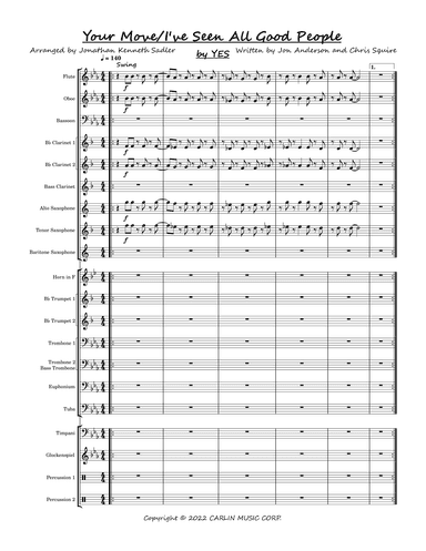 Your Move, I've Seen All Good People (arr. Jonathan Kenneth Sadler)