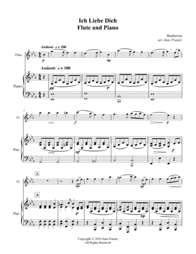 Ich Liebe Dich (arr. Jane Frasier)