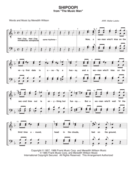 Shipoopi (arr. Walter Latzko)