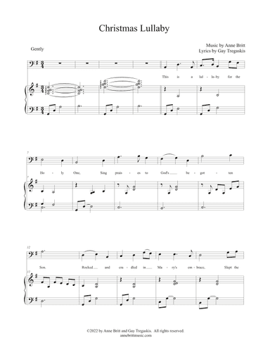 Christmas Lullaby (bass/baritone vocal solo)