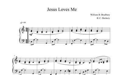 Jesus Loves Me (Piano Solo) (arr. B. C. Dockery)