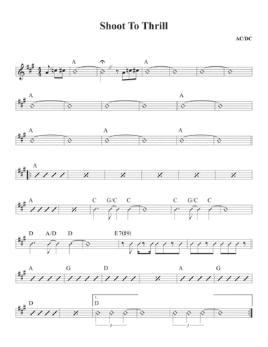 Shoot To Thrill (arr. David M Fagnant)