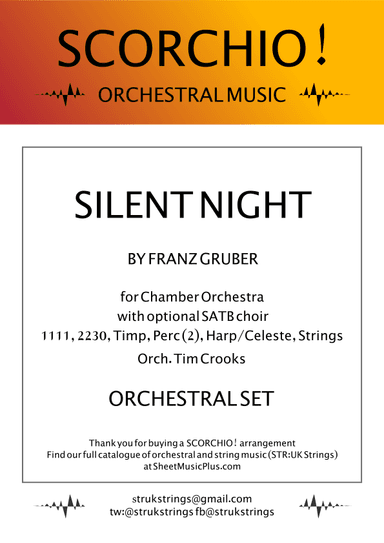 Silent Night (SCORCHIO! Orchestral Set) (arr. Tim Crooks)