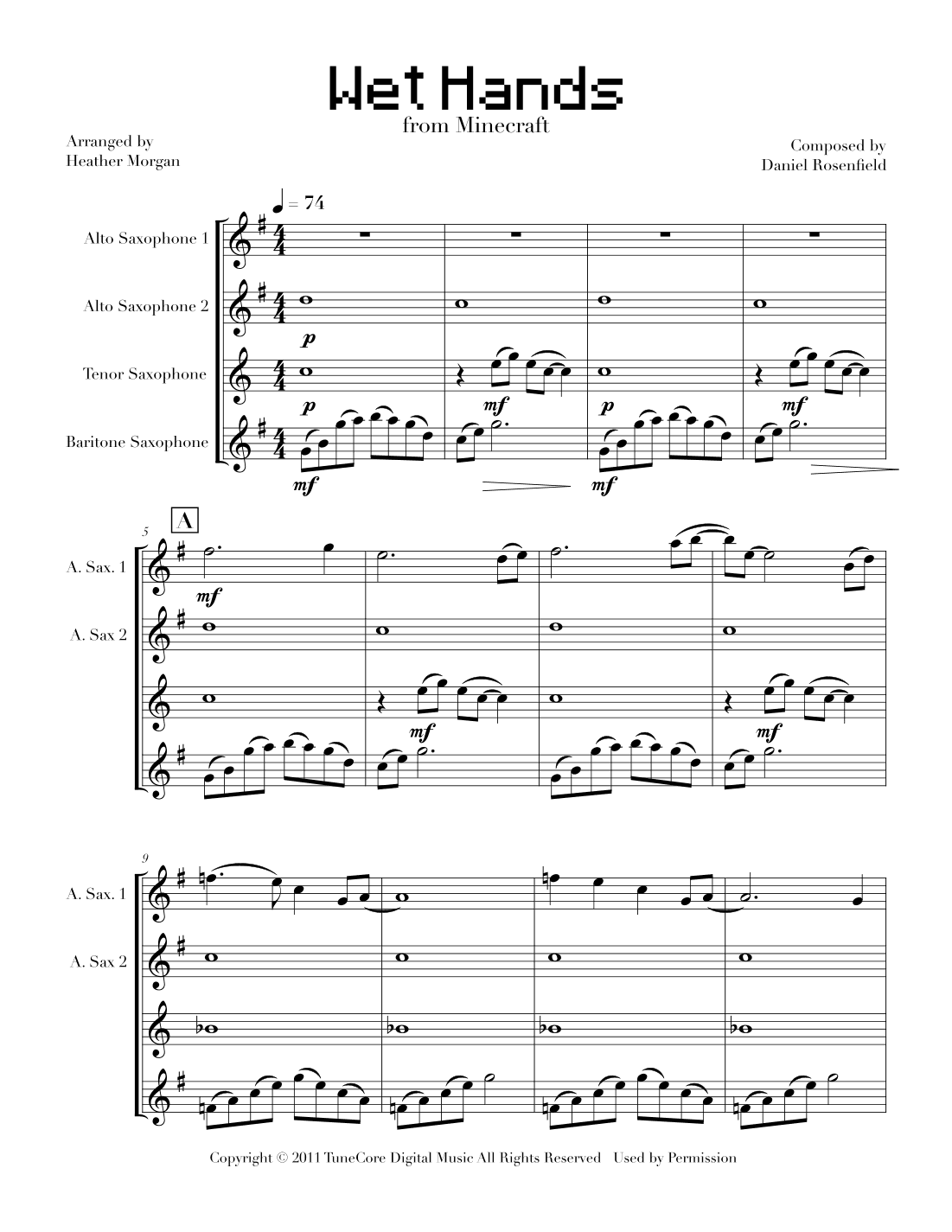 Wet Hands (arr. Heather Morgan)