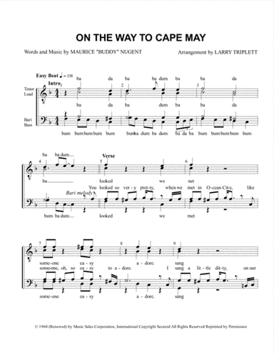 On The Way To Cape May (arr. Larry Triplett)