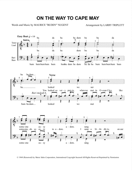 On The Way To Cape May (arr. Larry Triplett)