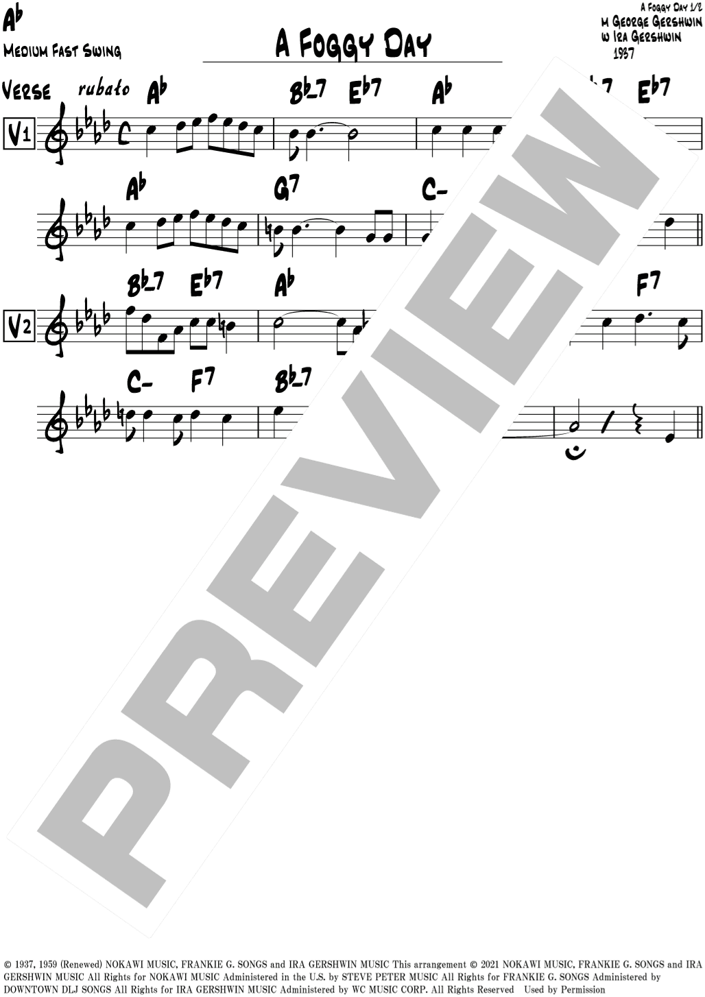 A Foggy Day (in London Town) (arr. Jimita)