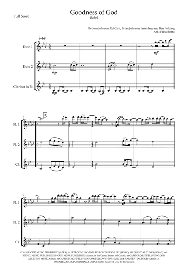 Goodness Of God (arr. Fabio Britto)