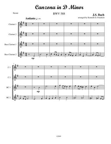 Canzona in D Minor (arr. Kenneth D. Friedrich)
