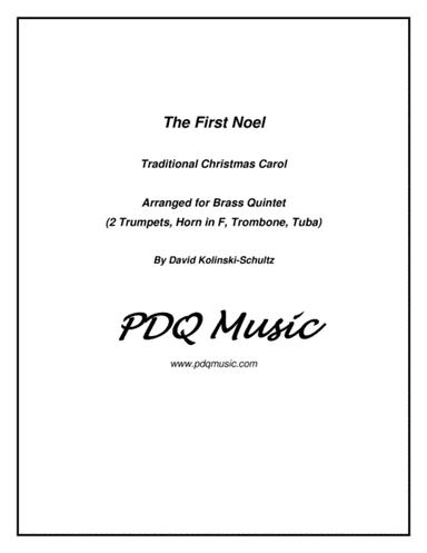 The First Noel (arr. David Kolinski-Schultz)