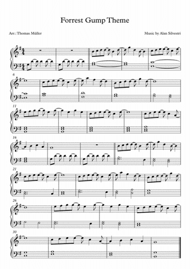 I'm Forrest... Forrest Gump (arr. Thomas Müller)