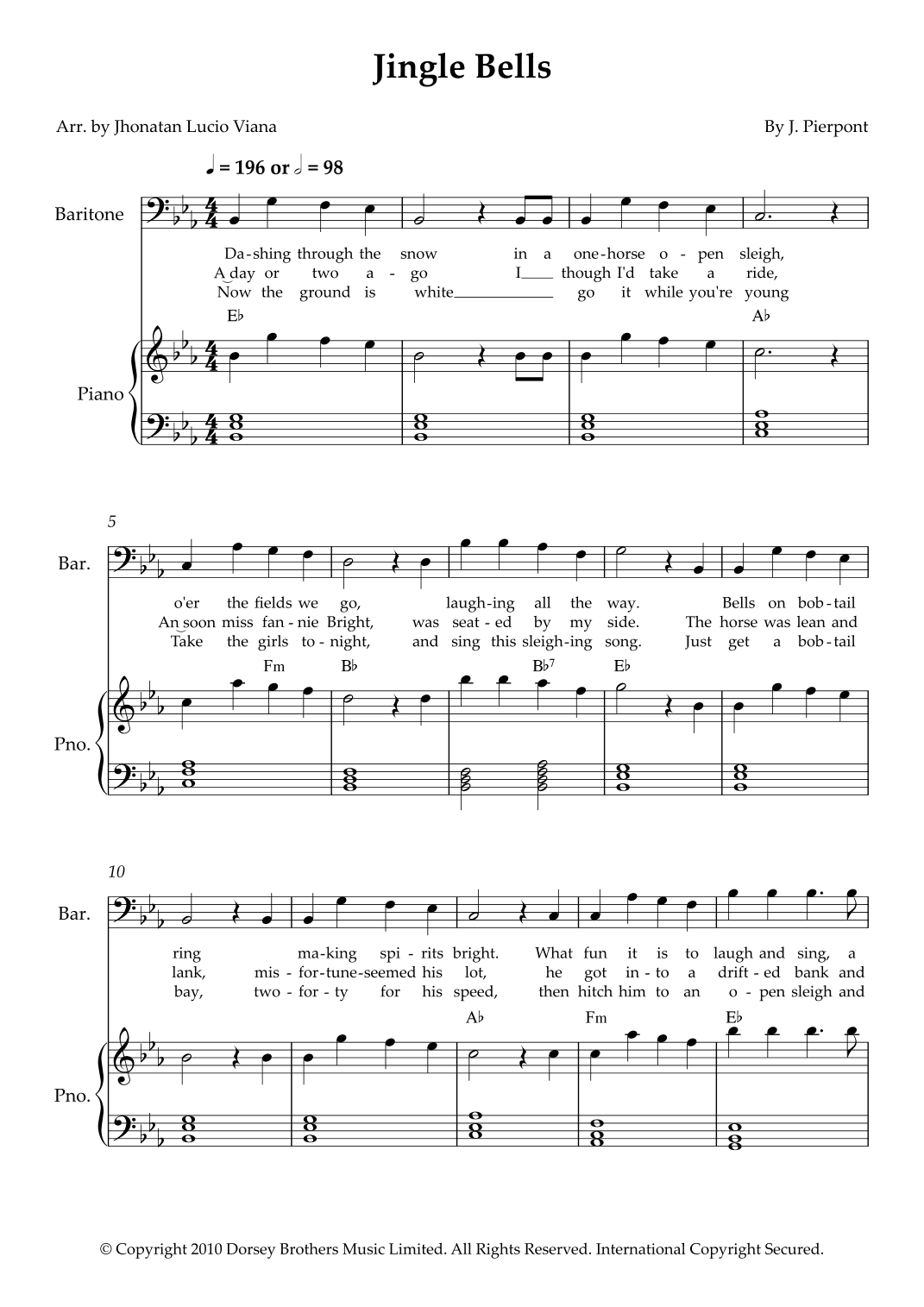 Jingle Bells (arr. Jhonatan Lucio Viana)
