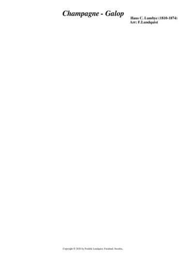 Champagne Galop (arr. Fredrik Lundquist)