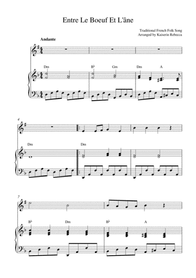 Entre Le Boeuf E Lane (arr. Kaiserin Rebecca)