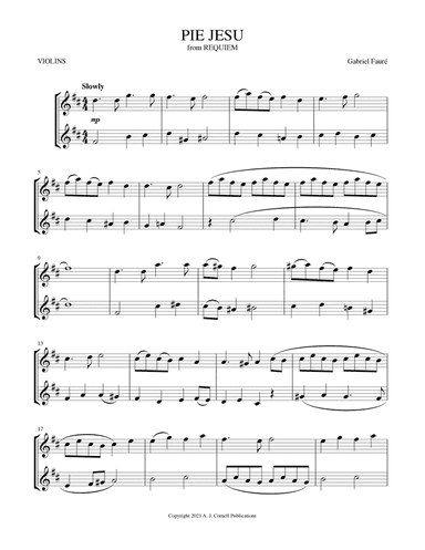 Pie Jesu (from Requiem) (arr. Mark Phillips)