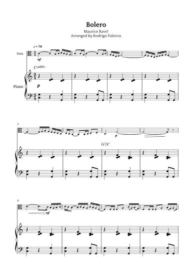 Bolero (arr. Rodrigo Faleiros)