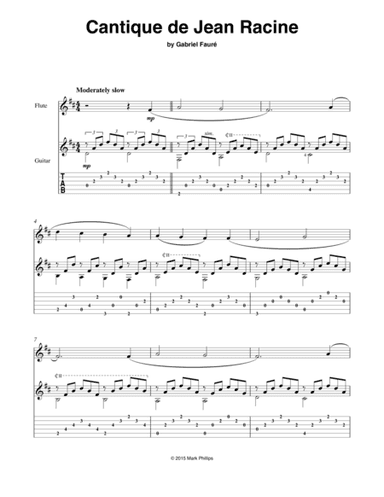 Cantique de Jean Racine (arr. Mark Phillips)