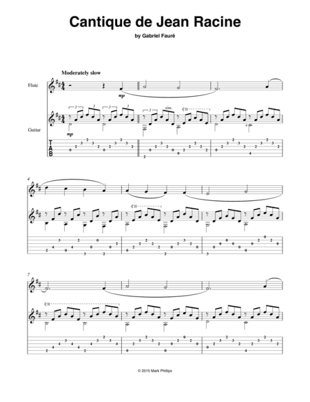 Cantique de Jean Racine (arr. Mark Phillips)