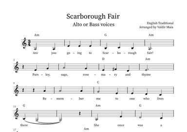Scarborough Fair (arr. Valdir Maia)