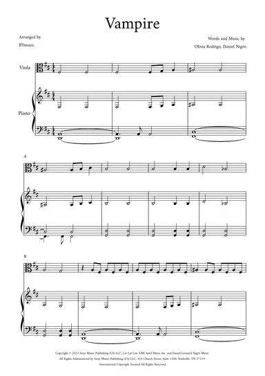 Vampire (arr. BTmusic)