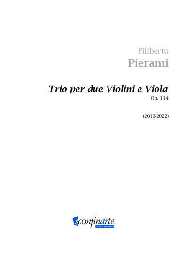 Filiberto Pierami: TRIO Op.114 (ES-21-088) - Score Only