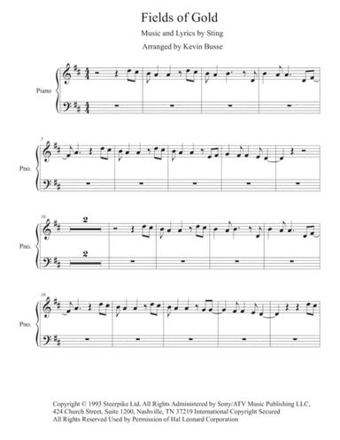 Fields Of Gold (arr. Kevin Busse)