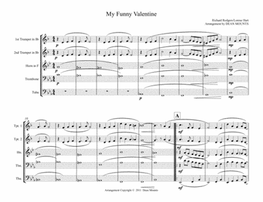 My Funny Valentine (arr. Dean Mounts)