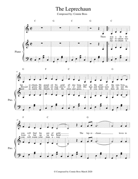 The Leprechaun - solo and piano