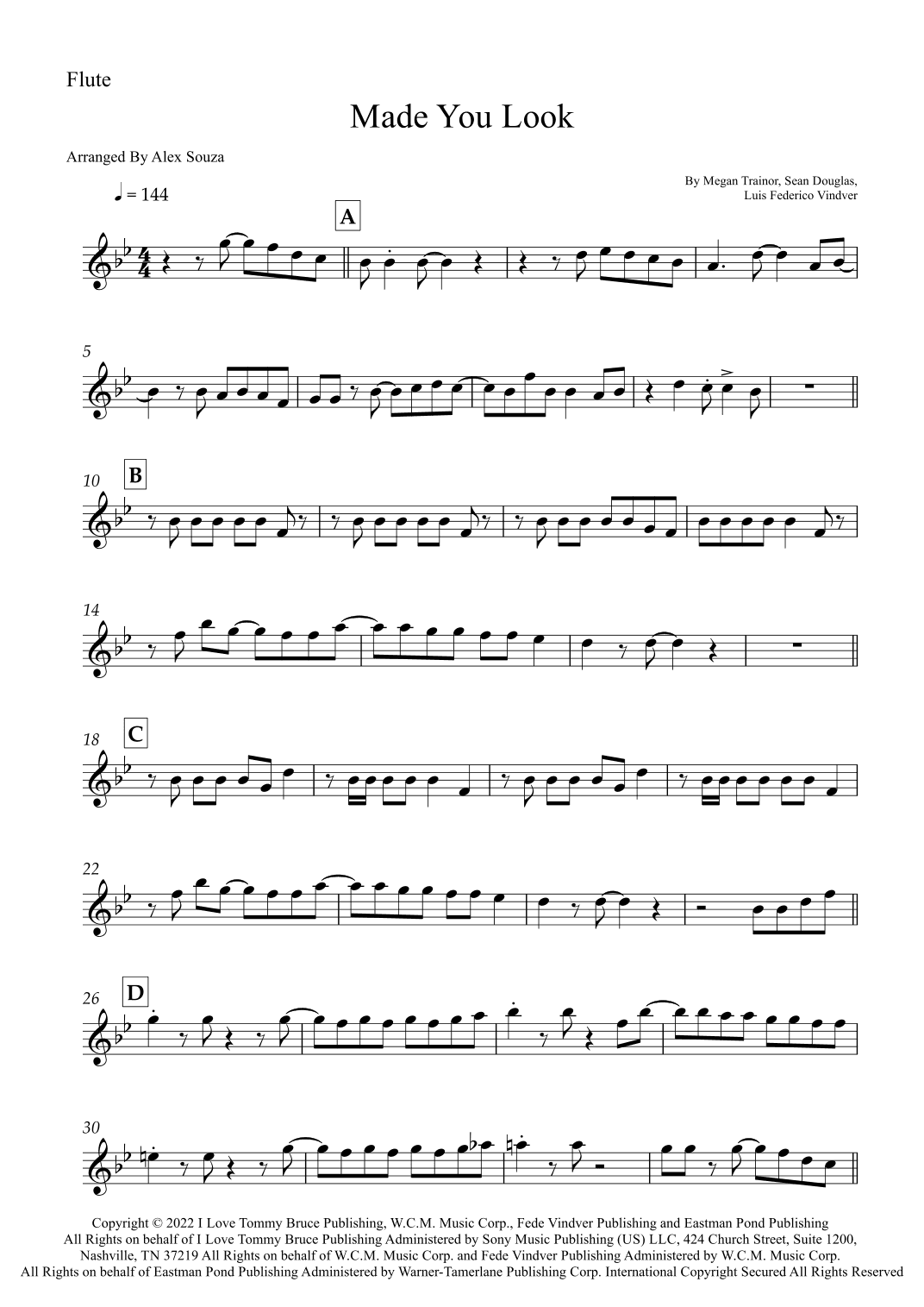 Made You Look (arr. Alex Souza)