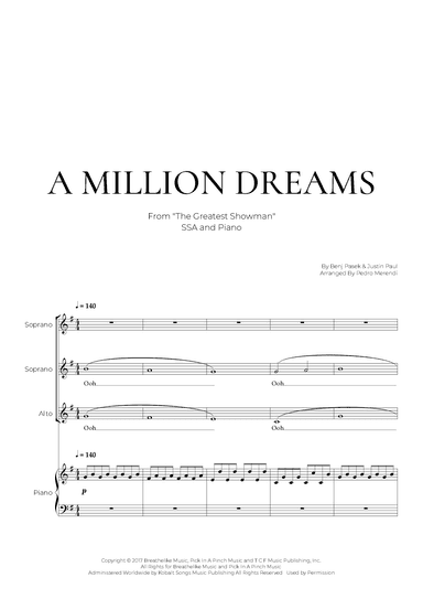 A Million Dreams (arr. Pedro Merendi)