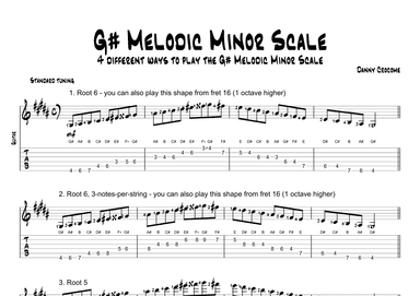 G# Melodic Minor Scale (4 Ways to Play)