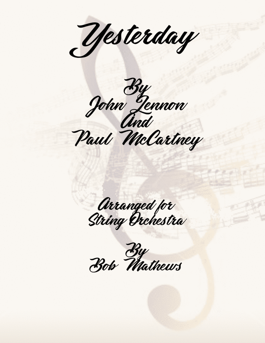 Yesterday (arr. Bob Mathews)