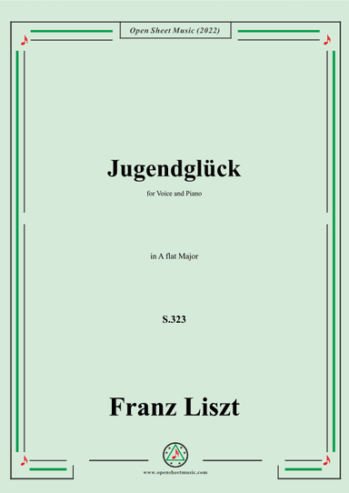 Liszt-Jugendglück,S.323,in A flat Major (arr. OSM Press)