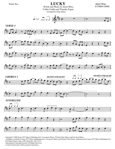 Lucky (arr. Jorge Juárez)