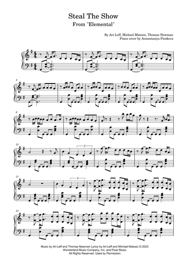 Steal The Show (arr. Annastasiya Pieskova)