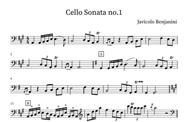 Cello Sonata no.1