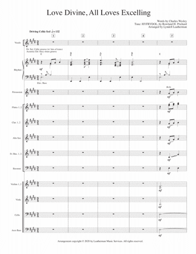 Love Divine, All Loves Excelling--Full Score package (arr. Lyndell Leatherman)