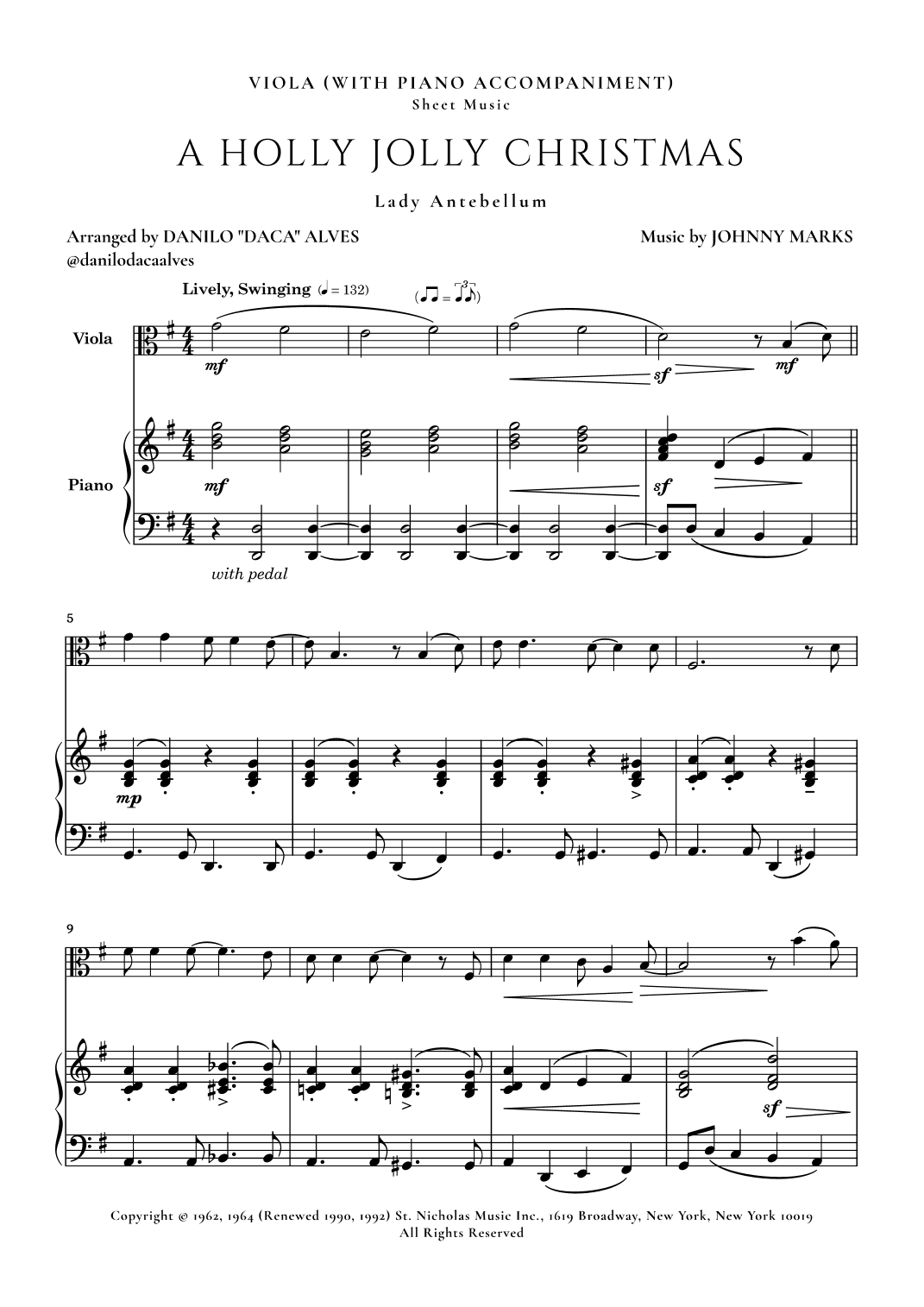 A Holly Jolly Christmas (arr. Danilo "Daca" Alves)