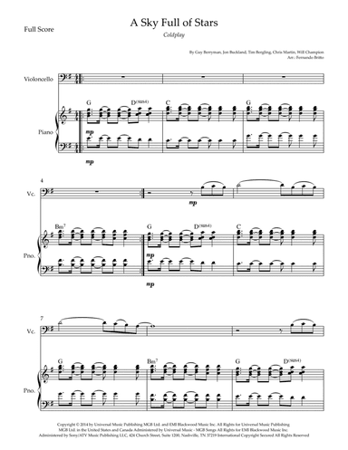 A Sky Full Of Stars (arr. Fernando Britto)