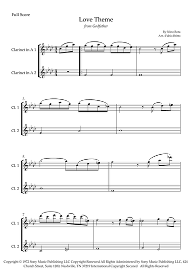The Godfather (love Theme) (arr. Fabio Britto)