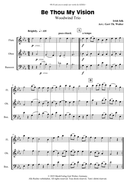 Be Thou My Vision (arr. Gert Th. Walter)