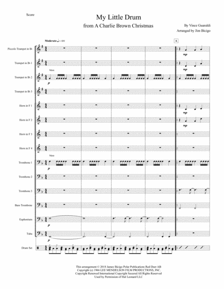 My Little Drum from A CHARLIE BROWN CHRISTMAS (arr. Jim Bicigo)