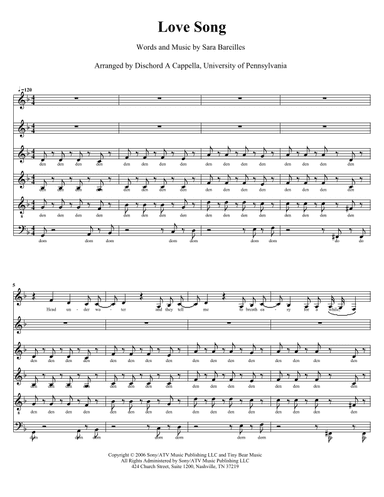 Love Song (arr. Melissa Braff)