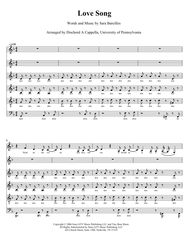 Love Song (arr. Melissa Braff)