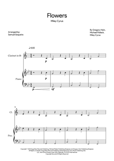 Flowers (arr. Samuel Sequeira)