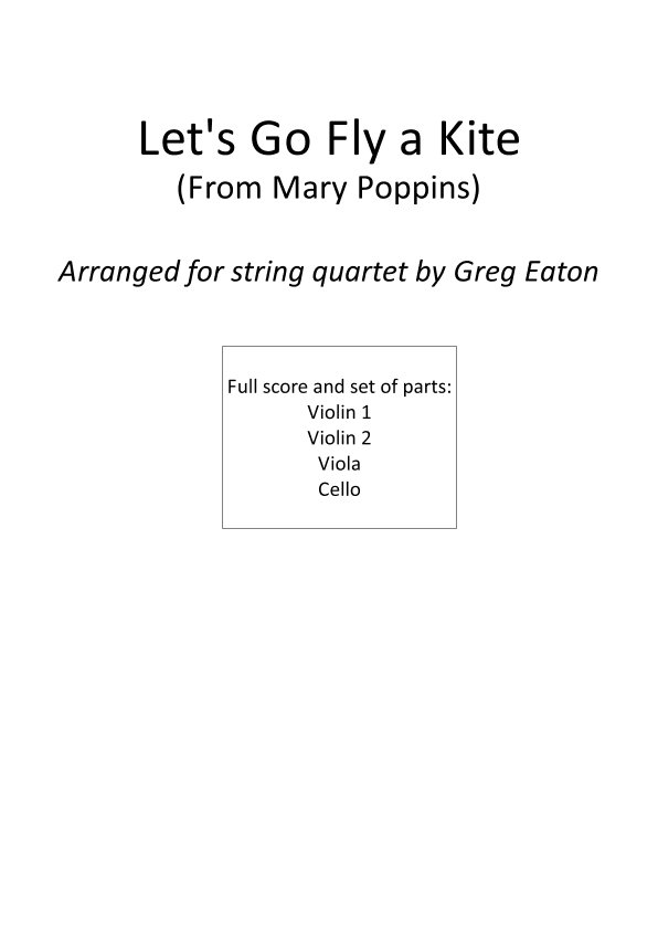 Let's Go Fly A Kite (arr. Greg Eaton)